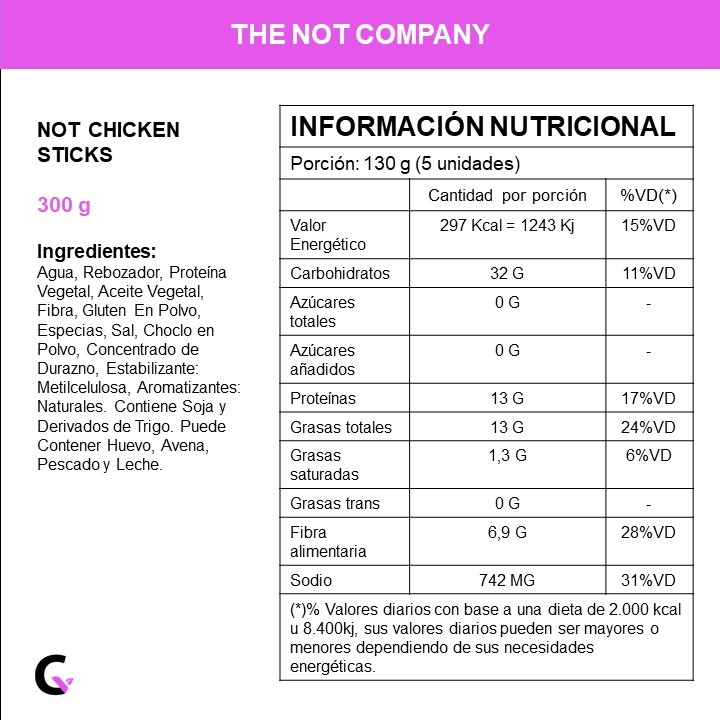 Notchicken Sticks x300g