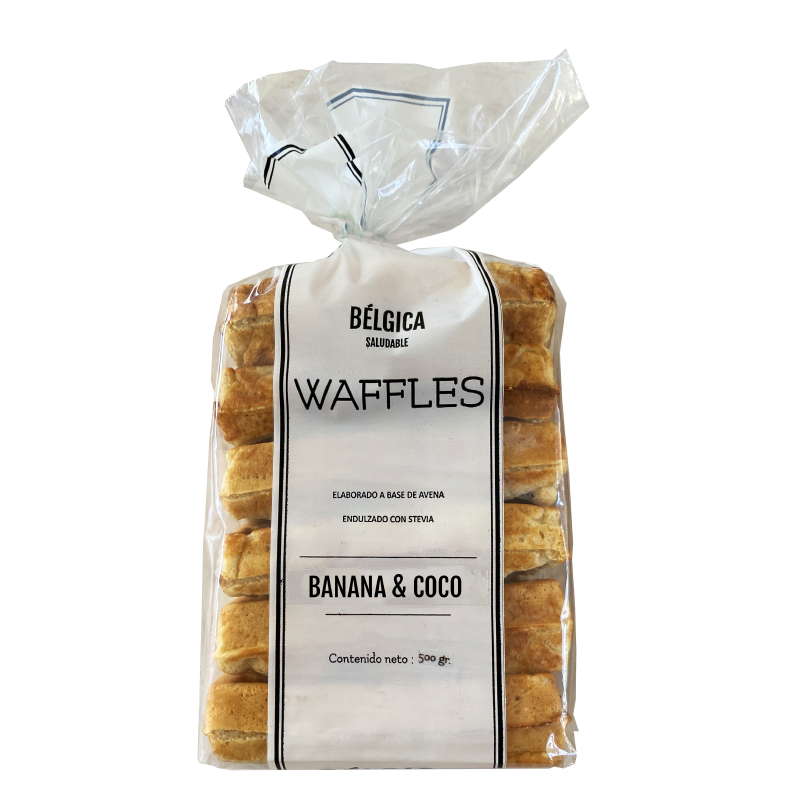 Waffles congelados BANANA y COCO x6u - Belgica