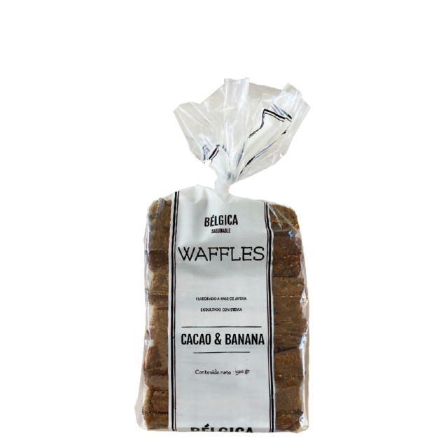 Waffles congelados CACAO y BANANA x6u - Belgica