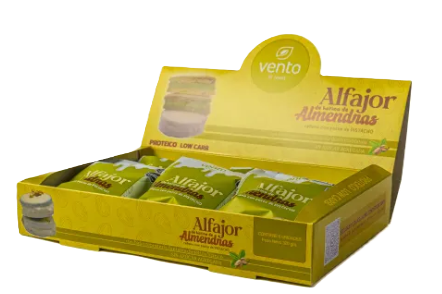 Caja x6u - Alfajor KETO PISTACHO y CHOCOLATE BLANCO - Vento