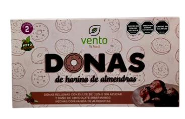Caja x2u - Dona KETO c/DDL s/azucar - Vento
