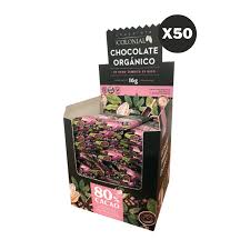 Caja x50u - Barrita chocolate 80% ORGANICO x16g - Colonial