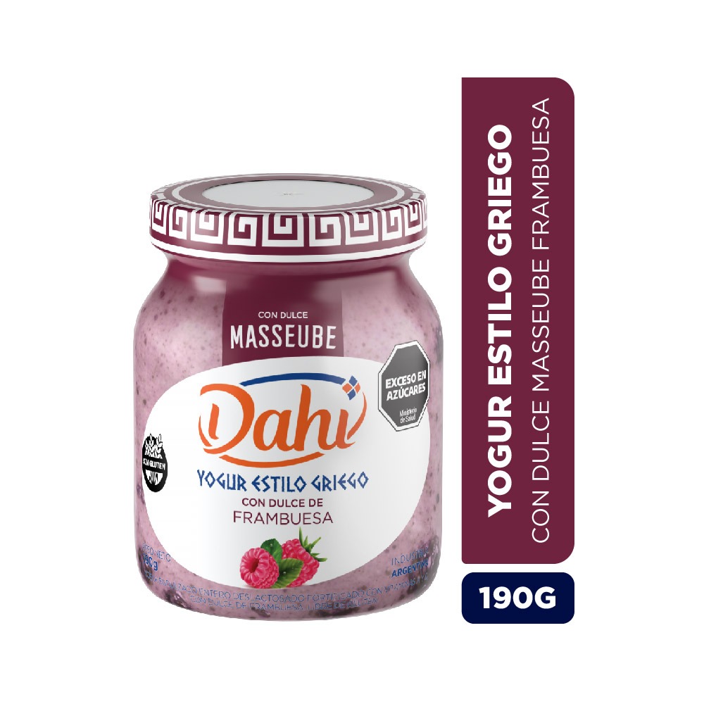 Yogur GRIEGO c/MERMELADA de FRAMBUESA - Dahi