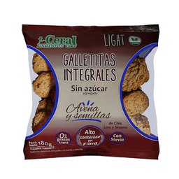 [2208] GALLETITAS integrales con SEMILLAS y AVENA s/AZUCAR x180g - Ceral