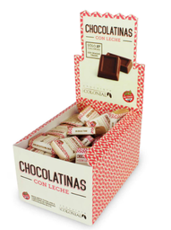 [1309] Caja x50u - Chocolatinas c/LECHE x5g - Colonial