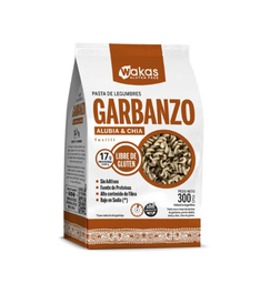 [3254] Pasta proteica fusilli GARBANZOS y ALUBIA x300g - Wakas