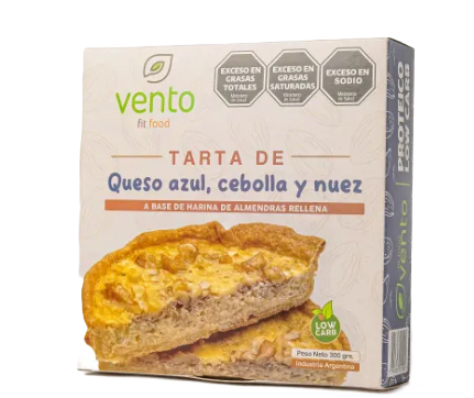 Tarta KETO de QUESO AZUL, CEBOLLA y NUEZ - Vento