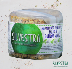 [296] Medallones de MIJO y quinoa negra x4u - Silvestra