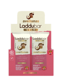 [508] Caja x12 barritas RAW - AVELLANAS - LadduBar